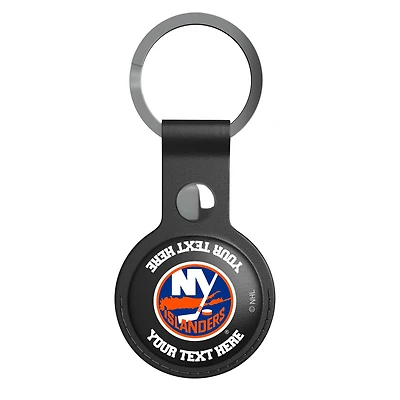 Keyscaper Black New York Islanders Personalized AirTag Holder