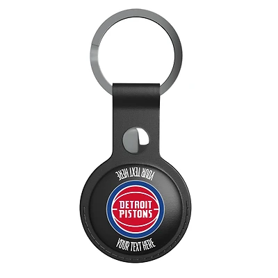 Keyscaper Black Detroit Pistons Personalized AirTag Holder