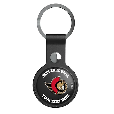 Keyscaper Black Ottawa Senators Personalized AirTag Holder