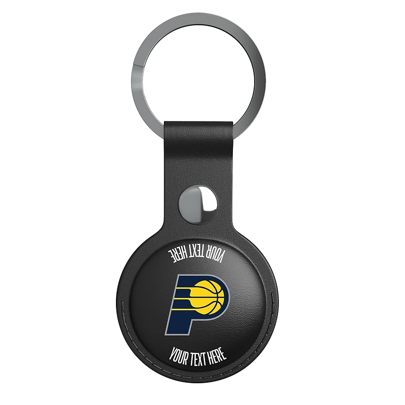 Keyscaper Black Indiana Pacers Personalized AirTag Holder