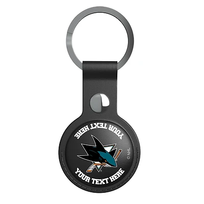 Keyscaper Black San Jose Sharks Personalized AirTag Holder