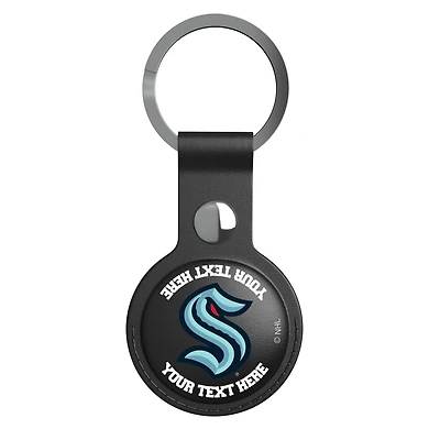 Keyscaper Black Seattle Kraken Personalized AirTag Holder