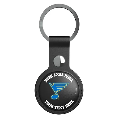 Keyscaper Black St. Louis Blues Personalized AirTag Holder