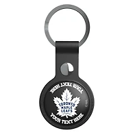 Keyscaper Black Toronto Maple Leafs Personalized AirTag Holder