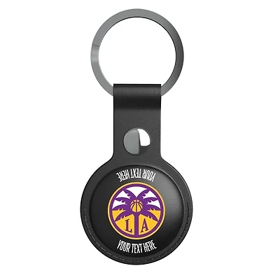 Keyscaper Black Los Angeles Sparks Personalized AirTag Holder