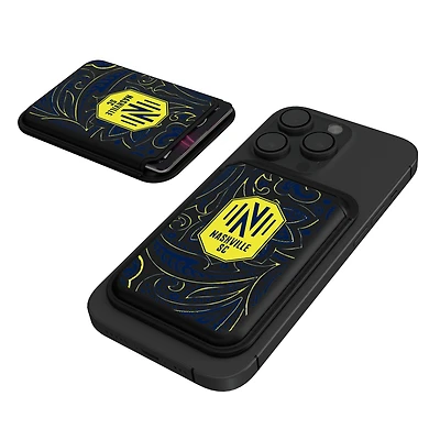 Keyscaper  Black Nashville SC Magnetic Credit Card Wallet