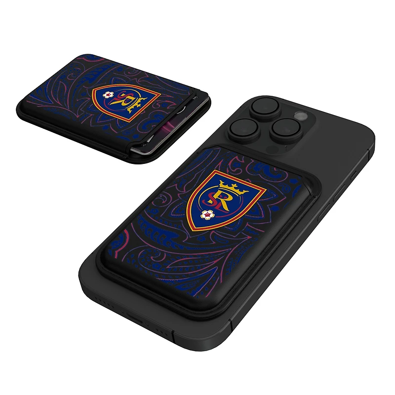 Keyscaper  Black Real Salt Lake Magnetic Credit Card Wallet