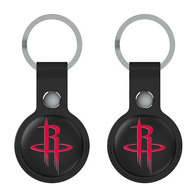 Keyscaper  Black Houston Rockets Two-Pack AirTag Holders