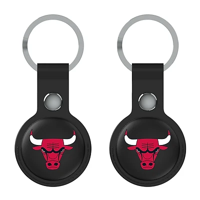 Keyscaper  Black Chicago Bulls Two-Pack AirTag Holders