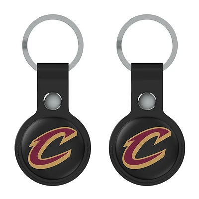 Keyscaper  Black Cleveland Cavaliers Two-Pack AirTag Holders