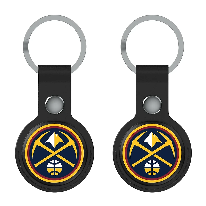Keyscaper  Black Denver Nuggets Two-Pack AirTag Holders