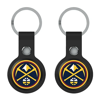 Keyscaper  Black Denver Nuggets Two-Pack AirTag Holders