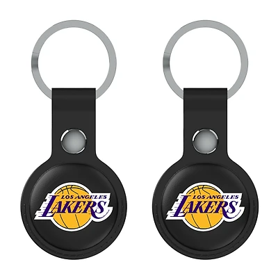 Keyscaper  Black Los Angeles Lakers Two-Pack AirTag Holders