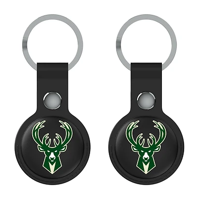 Keyscaper  Black Milwaukee Bucks Two-Pack AirTag Holders