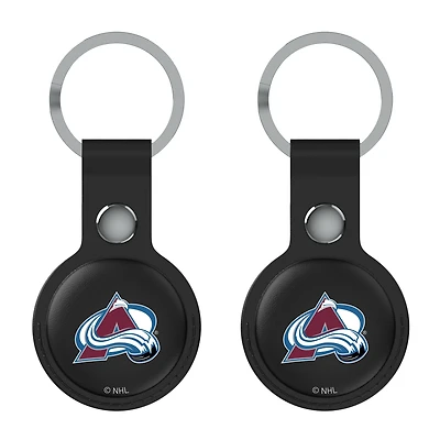 Keyscaper  Black Colorado Avalanche Two-Pack AirTag Holders