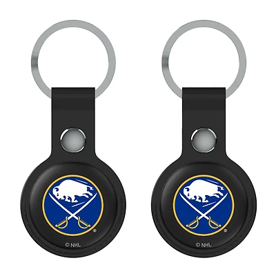 Keyscaper  Black Buffalo Sabres Two-Pack AirTag Holders