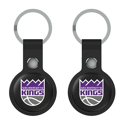 Keyscaper  Black Sacramento Kings Two-Pack AirTag Holders