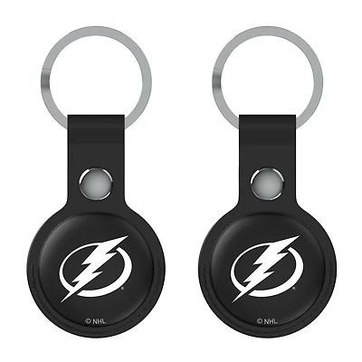 Keyscaper  Black Tampa Bay Lightning Two-Pack AirTag Holders