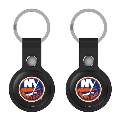 Keyscaper  Black New York Islanders Two-Pack AirTag Holders