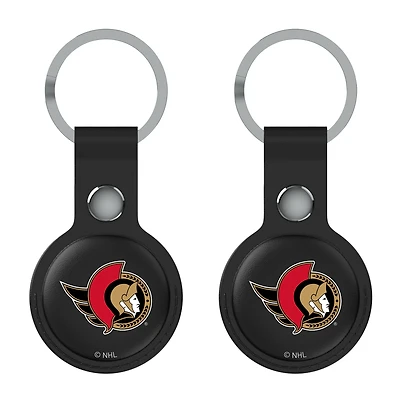 Keyscaper  Black Ottawa Senators Two-Pack AirTag Holders