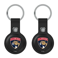 Keyscaper  Black Florida Panthers Two-Pack AirTag Holders