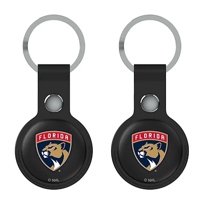 Keyscaper  Black Florida Panthers Two-Pack AirTag Holders