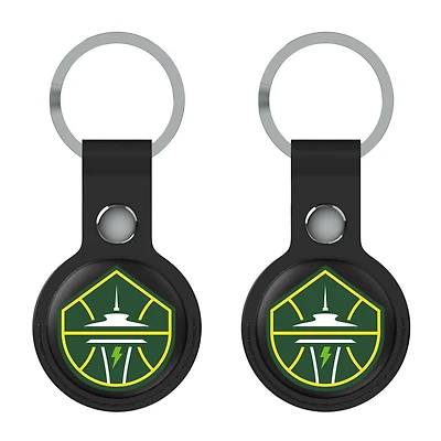 Keyscaper  Black Seattle Storm Two-Pack AirTag Holders