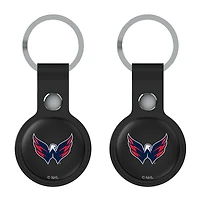 Keyscaper  Black Washington Capitals Two-Pack AirTag Holders