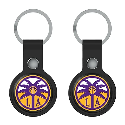Keyscaper  Black Los Angeles Sparks Two-Pack AirTag Holders