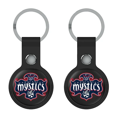 Keyscaper  Black Washington Mystics Two-Pack AirTag Holders