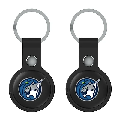 Keyscaper  Black Minnesota Lynx Two-Pack AirTag Holders
