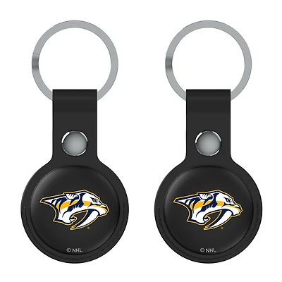 Keyscaper  Black Nashville Predators Two-Pack AirTag Holders