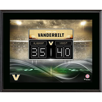 Vanderbilt Commodores 10.5" x 13" Upset No. 1 Ranked Alabama Crimson Tide Sublimated Plaque