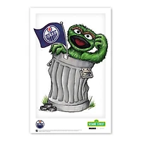 Oscar the Grouch Edmonton Oilers 11" x 17" Poster Print
