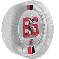 Jack Hughes New Jersey Devils Crystal Ribbon Puck