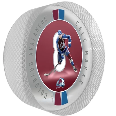 Cale Makar Colorado Avalanche Crystal Ribbon Puck