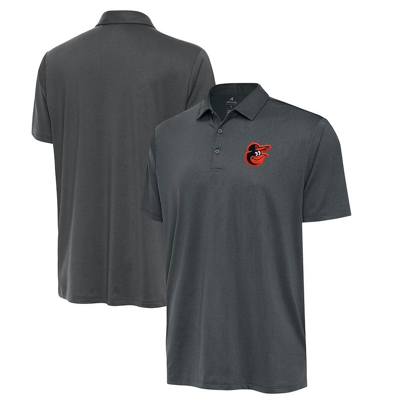 Men's Antigua Pewter Baltimore Orioles Eclipse Polo