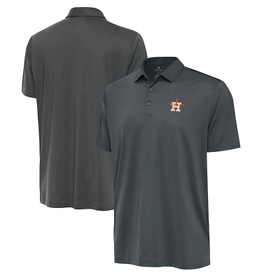 Men's Antigua  Pewter Houston Astros Eclipse Polo