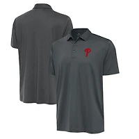 Men's Antigua  Pewter Philadelphia Phillies Eclipse Polo