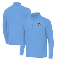 Men's Antigua  Powder Blue Cleveland Guardians Intent Quarter-Zip Top