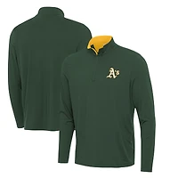 Men's Antigua  Hunter Green Athletics Content Quarter-Zip Top
