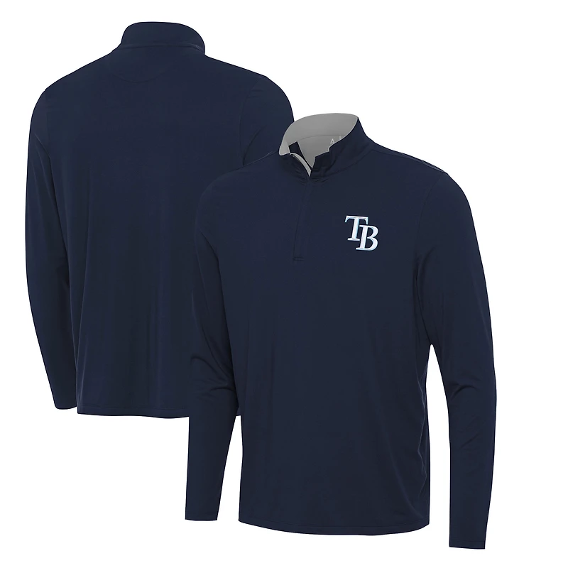 Men's Antigua Navy Tampa Bay Rays Content Quarter-Zip Top