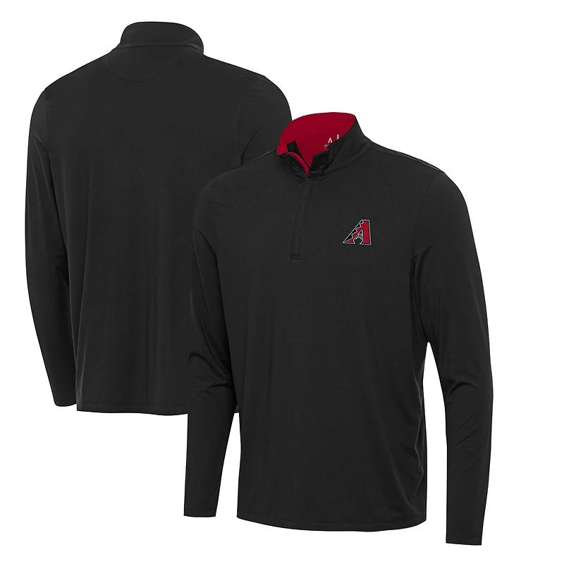 Men's Antigua Black Arizona Diamondbacks Content Quarter-Zip Top