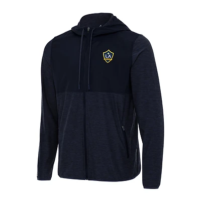 Men's Antigua Navy LA Galaxy Sway Full-Zip Hoodie