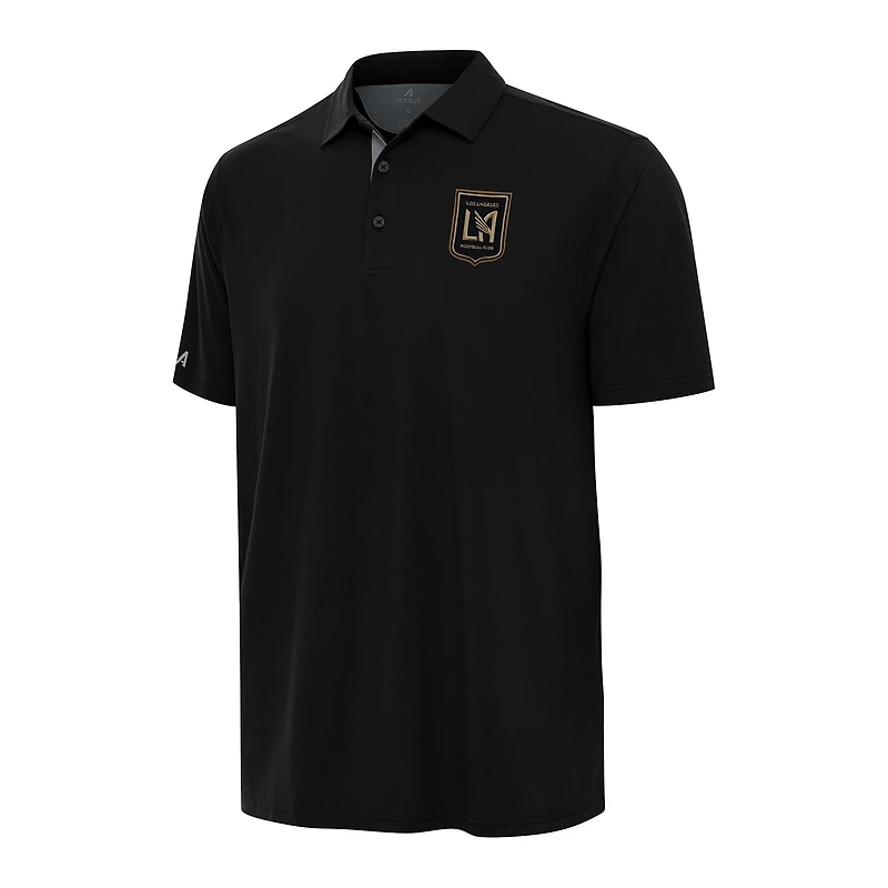Men's Antigua Black LAFC Era Polo