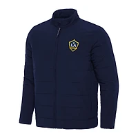 Men's Antigua Navy LA Galaxy Swelter Full-Zip Puffer Jacket
