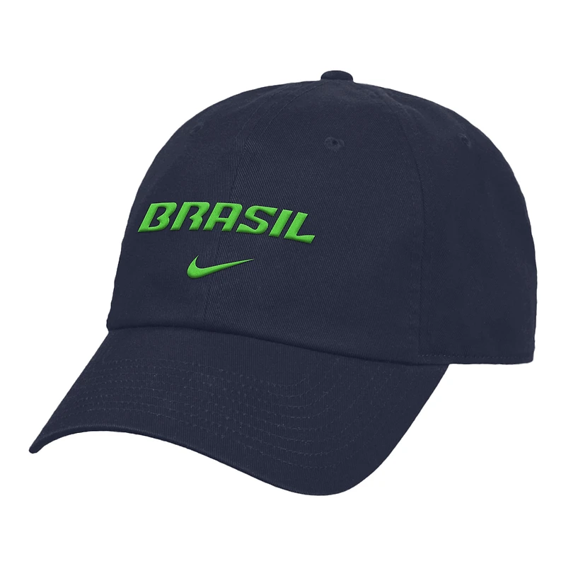 Unisex Nike Navy Brazil National Team Club Adjustable Hat