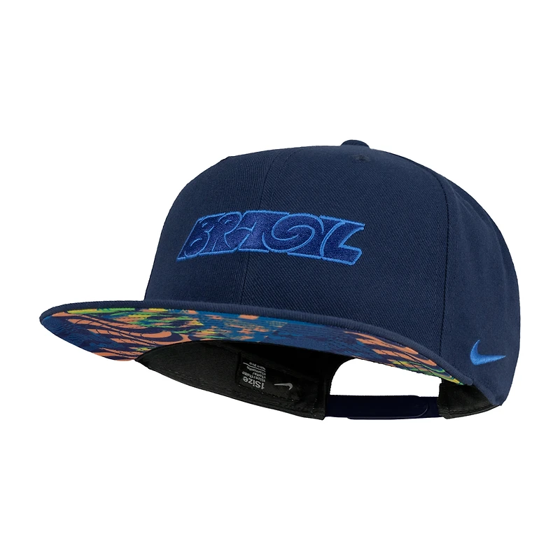 Unisex Nike Navy Brazil National Team Pro Snapback Hat