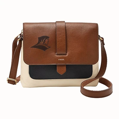 Fossil  Brown Providence Friars Kinley Leather Small Crossbody Bag
