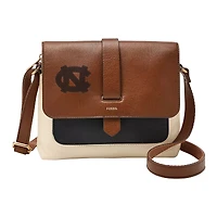 Fossil  Brown North Carolina Tar Heels Kinley Leather Small Crossbody Bag